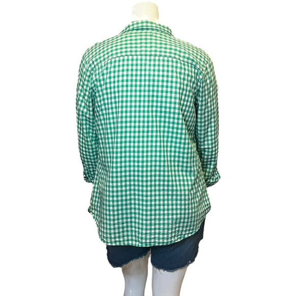 Bundle of Two Men’s/Unisex Old Navy Gingham Button Down Long Sleeve Shirts - Picture 11 of 16